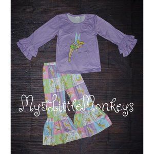 Boutiqie Fairy Tinker Bell Girls Outfit Set